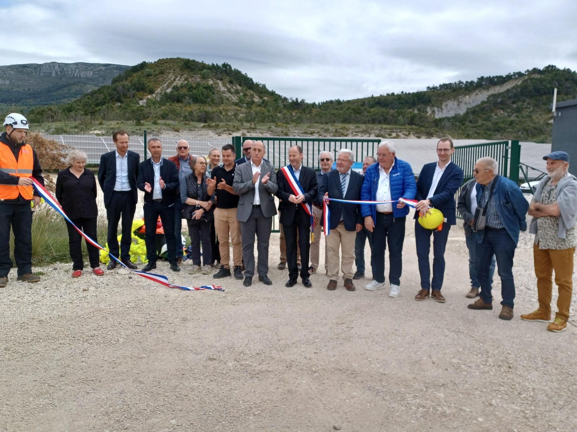 Inauguration du parc solaire photovoltaïque de Peyroules 