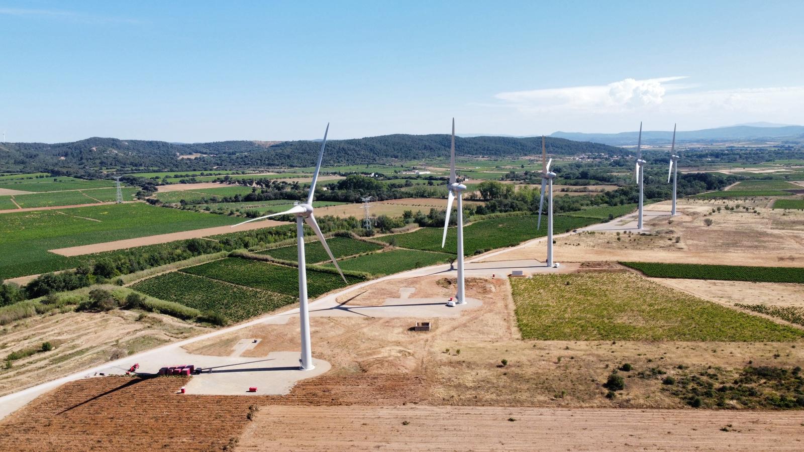 Inauguration du parc éolien de Grazas à Villedaigne dans l’Aude